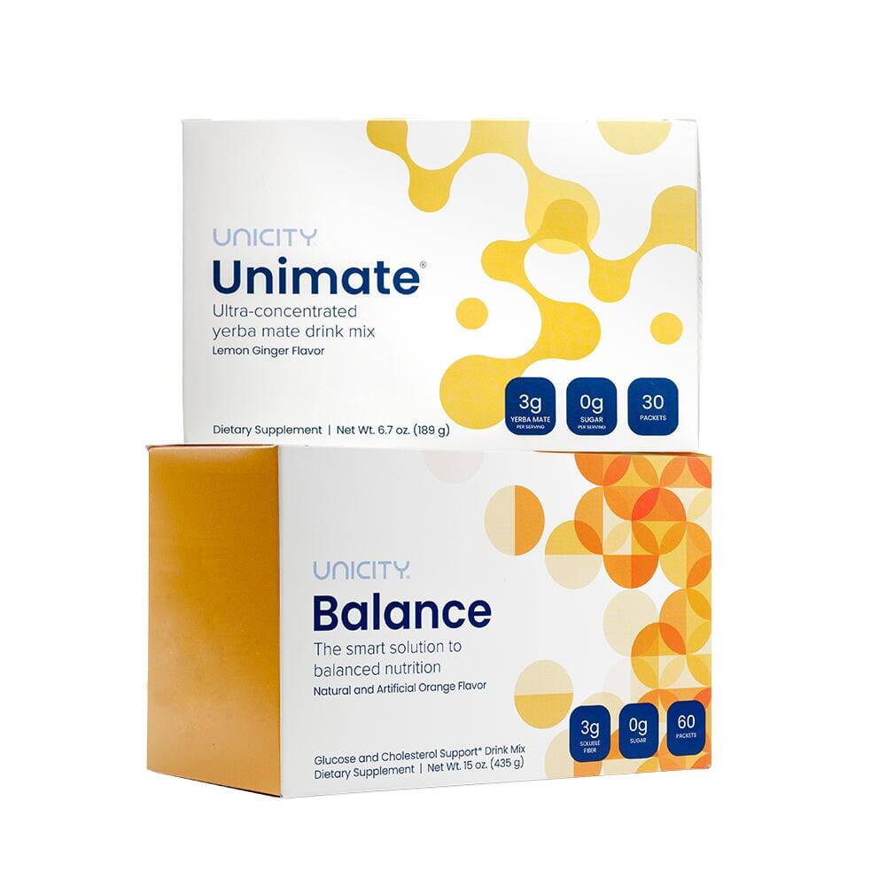 UNICITY FEEL GREAT Set Gesundheit & Schönheit Unicity Balance & Unimate GINGER 