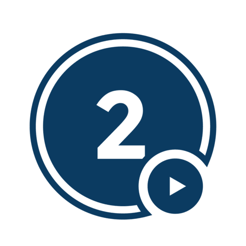 icon mit der Zahl zwei zum Thema Einladung